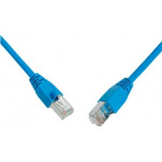 SOLARIX patch kabel CAT6 SFTP PVC 2m modrý snag-proof