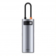 Baseus dokovací stanice 7v1 USB-C (USB-C PD 100W, USB-C, 2x USB 3.0, HDMI, SD/TF port) šedá