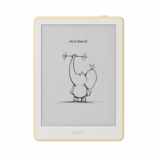 E-book ONYX BOOX GO 6 (Gen II), custard, 6" Carta 1300, 32GB, Bluetooth, Android 11, E-ink displej E-book ONYX BOOX GO 6 (Gen II), custard, 6" Carta 1300, 32GB, Bluetooth, Android 11, E-ink displej