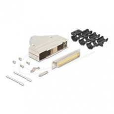 Delock 37 pinová zástrčka D-Sub s kovovým krytem