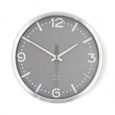 Nedis CLWA7226SS - Nástěnné hodiny | Průměr: 300 mm | Hliník | Rádiem řízený čas | Tichý pohyb | Kov / Šedá