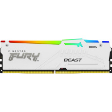 Kingston FURY Beast/DDR5/64GB/5200MHz/CL40/4x16GB/RGB/White