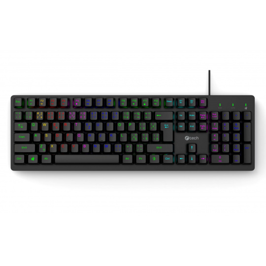 Herní klávesnice C-TECH Riven (GKB-16), RGB, USB