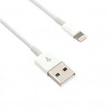 Kabel C-TECH USB 2.0 Lightning (IP5 a vyšší) nabíjecí a synchronizační kabel, 1m, bílý Kabel C-TECH USB 2.0 Lightning (IP5 a vyšší) nabíjecí a synchronizační kabel, 1m, bílý