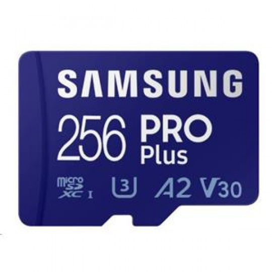 Samsung/micro SDXC/256GB/180MBps/Class 10/+ Adaptér/Modrá