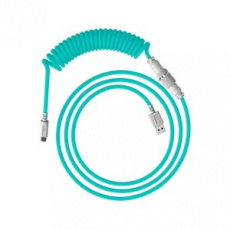 HyperX USB-C spirálový kabel světle zeleno-bílý HyperX USB-C spirálový kabel světle zeleno-bílý