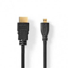 Nedis CVGL34700BK15 - Kabel High Speed HDMI s Ethernetem | Konektor HDMI - Konektor Micro HDMI | 1,5 m | Černá Nedis CVGL34700BK15 - Kabel High Speed HDMI s Ethernetem | Konektor HDMI - Konektor Micro HDMI | 1,5 m | Černá