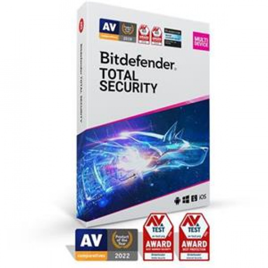 Bitdefender Total Security 5 zařízení  na 1 rok