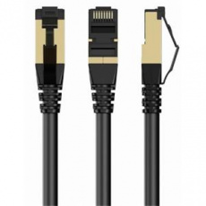 GEMBIRD PP8-LSZHCU-BK-3M – S/FTP Cat. 8 patch kabel s LSZH pláštěm, černý, 3 m GEMBIRD PP8-LSZHCU-BK-3M – S/FTP Cat. 8 patch kabel s LSZH pláštěm, černý, 3 m