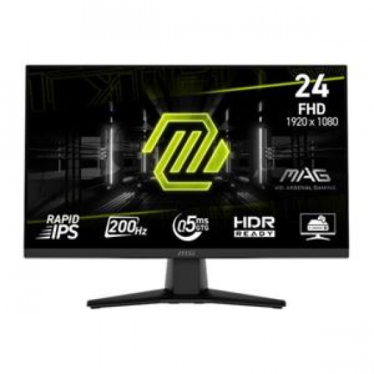 MSI MAG 242F gaming monitor 23,8" Rapid IPS/FHD/200Hz/0,5ms/HDMI/DP/černá MSI MAG 242F gaming monitor 23,8" Rapid IPS/FHD/200Hz/0,5ms/HDMI/DP/černá