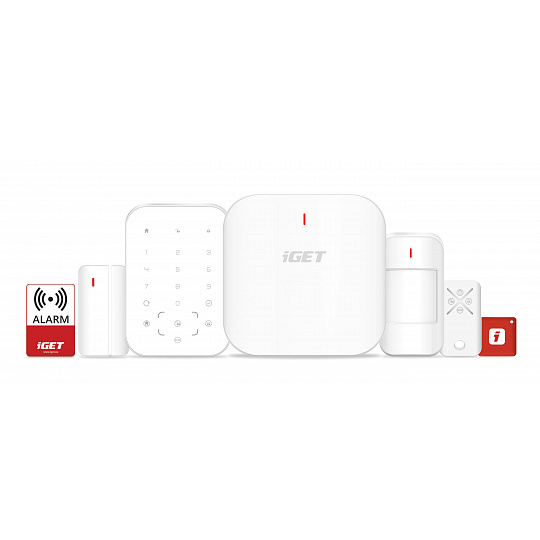 iGET SECURITY M6-4G Premium - Inteligentní zabezpečovací systém 4G/WiFi/LAN alarm, Android, iOS