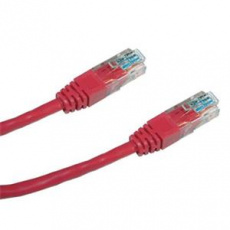 DATACOM Patch cord UTP CAT6 0,25m červený