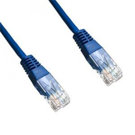 DATACOM Patch cord UTP CAT6 0,5m modrý