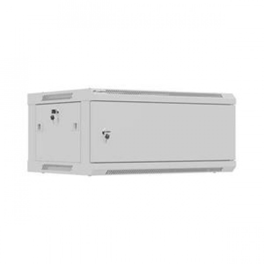 Lanberg NÁSTĚNNÁ INSTALAČNÍ SKŘÍŇ 19" 4U 600X450 ŠEDÁ KOVOVÁ DVÍŘKA (PLOCHÉ BALENÍ)