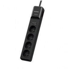 CyberPower přepěťová ochrana, 4 české zásuvky, 2x USB CyberPower přepěťová ochrana, 4 české zásuvky, 2x USB