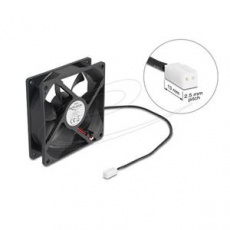 Delock Axiální ventilátor: 5 V DC, 92 x 92 x 25 mm, černý
