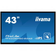 43" iiyama TF4338MSC-B2AG:FullHD, capacitive, 450cd/m2, VGA, HDMI, DP, DVI, černý 43" iiyama TF4338MSC-B2AG:FullHD, capacitive, 450cd/m2, VGA, HDMI, DP, DVI, černý