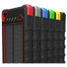 VIKING Solární Outdoor powerbank AKULA II 16000mAh, Červená VIKING Solární Outdoor powerbank AKULA II 16000mAh, Červená