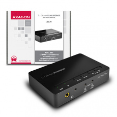 Zvuková karta AXAGON ADA-71, USB 2.0, 7.1 audio SOUND box, SPDIF vstup/výstup