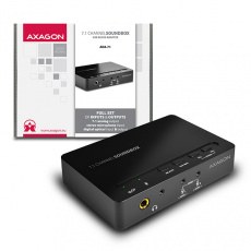 Zvuková karta AXAGON ADA-71, USB 2.0, 7.1 audio SOUND box, SPDIF vstup/výstup Zvuková karta AXAGON ADA-71, USB 2.0, 7.1 audio SOUND box, SPDIF vstup/výstup