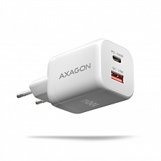 AXAGON ACU-PQ100W, GaN nabíječka do sítě 100W, USB-A + USB-C, PD3.0/PPS/QC4+/SFC2.0/Apple, bílá AXAGON ACU-PQ100W, GaN nabíječka do sítě 100W, USB-A + USB-C, PD3.0/PPS/QC4+/SFC2.0/Apple, bílá
