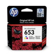 HP 653 tříbarevná inkoustová náplň (3YM74AE)