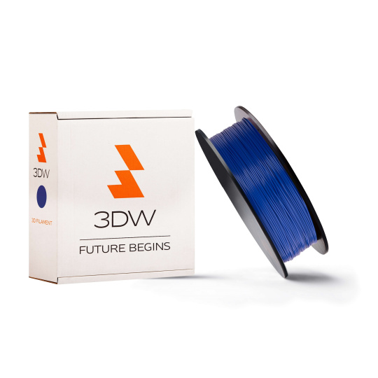 3DW - PLA filament 1,75mm tm.modrá, 1kg, tisk 190-210°C