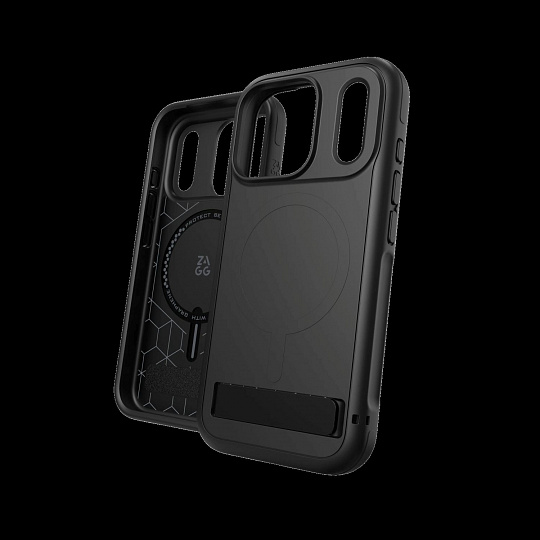 Case Sedona Snap with Kickstand for Apple iPhone 18 Pro / 17 Pro - Black Case Sedona Snap with Kickstand for Apple iPhone 18 Pro / 17 Pro - Black