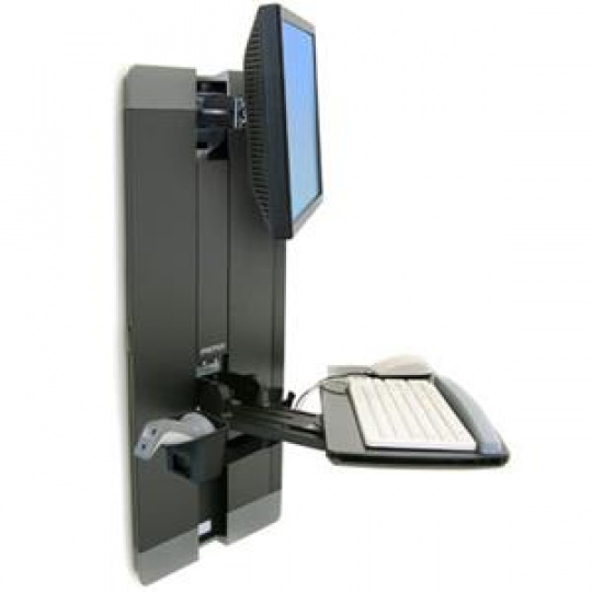 ERGOTRON StyleView® Vertical Lift, Patient Room (černý), držák na zeď posuvný, monitor, klávesnice ,+ přísl.