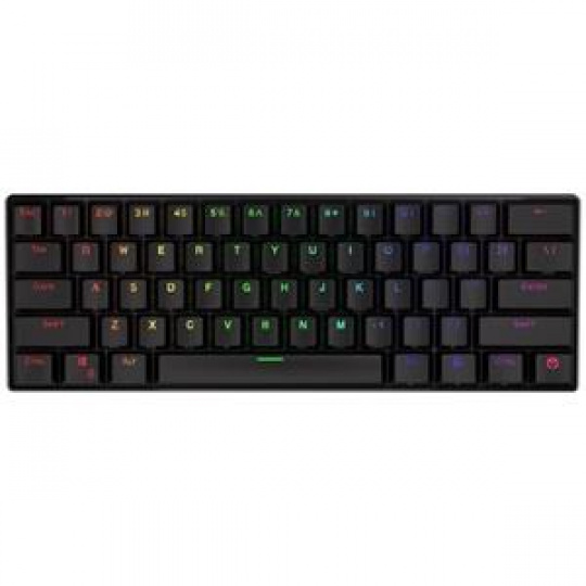 Endorfy herní klávesnice Thock Compact RD RGB /USB/ red sw. / bezdrátová / mechanická / US layout / mini /černá RGB