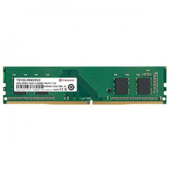 Transcend paměť 8GB DDR4 3200 U-DIMM 1Rx16 1Gx16 CL22 1.2V