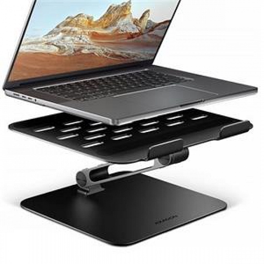 AXAGON STND-LQB hliníkový HQ stojan na notebook 10"-17.3" nastavitelná výška a úhel, černý AXAGON STND-LQB hliníkový HQ stojan na notebook 10"-17.3" nastavitelná výška a úhel, černý