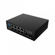 LANBERG SWITCH ILFE-8P-1GE-1S-120 LEHKÝ PRŮMYSLOVÝ POE 4XBT 4XAT SFP+ETH DIN FAST ETHERNET