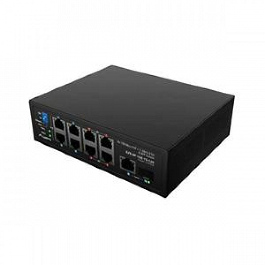 LANBERG SWITCH ILFE-8P-1GE-1S-120 LEHKÝ PRŮMYSLOVÝ POE 4XBT 4XAT SFP+ETH DIN FAST ETHERNET