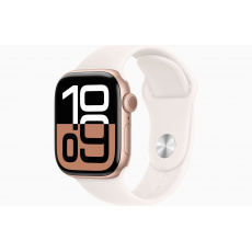 Apple Watch S10/46mm/Rose Gold/Sport Band/Light Blush/-S/M Apple Watch S10/46mm/Rose Gold/Sport Band/Light Blush/-S/M