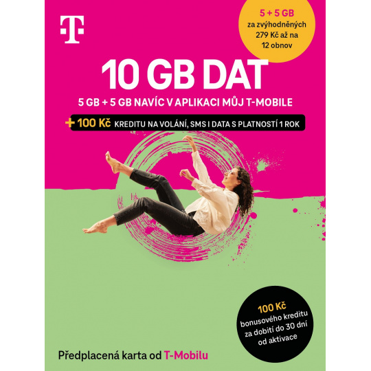 T-mobile Předplacená karta 10GB