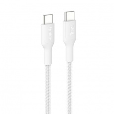BELKIN kabel USB-C 240W oplétaný 1m bílý BELKIN kabel USB-C 240W oplétaný 1m bílý