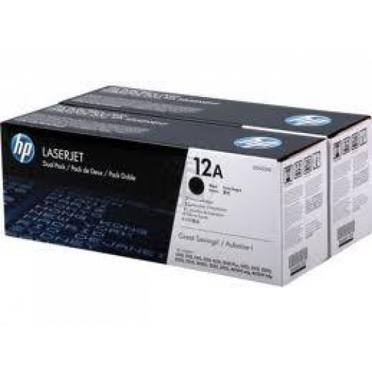 HP tisková kazeta černá,2-pack Q2612AD