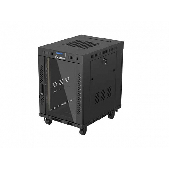 19" VOLNĚ STOJÍCÍ RACKOVÁ SKŘÍŇ 15U/600X800 (FLAT PACK) S PROSKLENÝMI DVEŘMI LCD ČERNÁ LANBERG V2 19" VOLNĚ STOJÍCÍ RACKOVÁ SKŘÍŇ 15U/600X800 (FLAT PACK) S PROSKLENÝMI DVEŘMI LCD ČERNÁ LANBERG V2