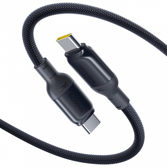 Baseus PicoGo Fast Charging Datový Kabel USB-C - USB-C 240W 1m Cosmic Black Baseus PicoGo Fast Charging Datový Kabel USB-C - USB-C 240W 1m Cosmic Black