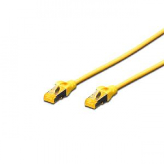 Digitus CAT 6A S-FTP patch cable, Cu, LSZH AWG 26/7, length 7 m, color yellow
