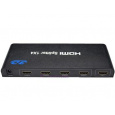 PremiumCord HDMI splitter 1-4 portů kovový s napájecím adaptérem, 3D, FULL HD