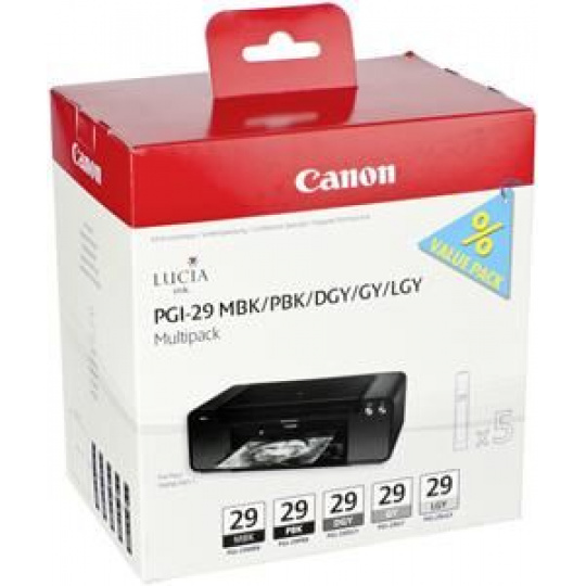 Canon PGI-29 MBK/PBK/DGY/GY/LGY/CO Multi pack