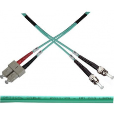 Optický patch kabel duplex SC-ST 50/125 MM 1m OM3 Optický patch kabel duplex SC-ST 50/125 MM 1m OM3