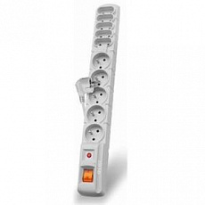 Acar S10 1,5m kabel, 5+5 zásuvek, přepěťová ochrana, bílá Acar S10 1,5m kabel, 5+5 zásuvek, přepěťová ochrana, bílá