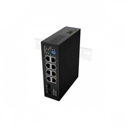 LANBERG SWITCH ILGE-8P-2S-120 LEHKÝ PRŮMYSLOVÝ POE 4XBT 4XAT 2XSFP DIN GIGABITOVÝ ETHERNET