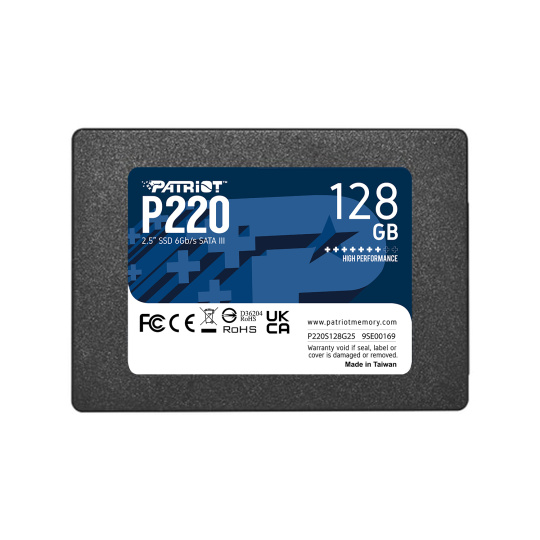 PATRIOT P220/128GB/SSD/2.5"/SATA/3R