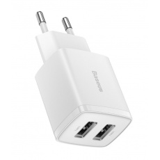 Baseus nabíječka do sítě Compact 2xUSB 10,5W bílá Baseus nabíječka do sítě Compact 2xUSB 10,5W bílá