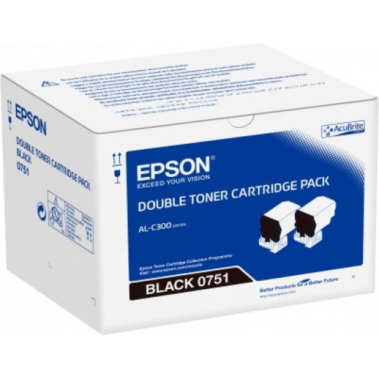 Double pack Toner Black -  Epson WorkForce AL-C300