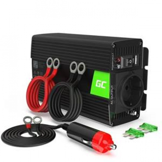 Green Cell Power Inverter 24V to 230V 500W/1000W Pure sine wave